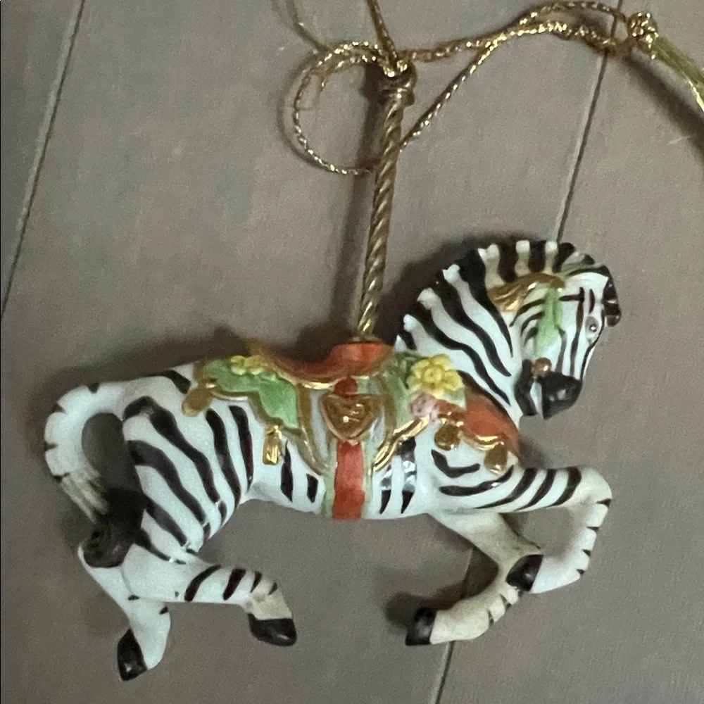 Lenox Christmas Carousel Animal Collection - Lion, Zebra, Reindeer and Horse - Picture 10 of 15